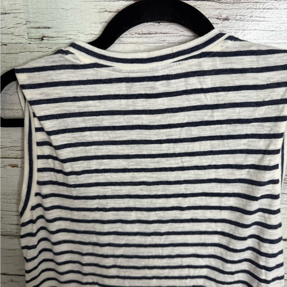 J. Crew Black and White Striped Tank Top size xs - Picture 5 of 7